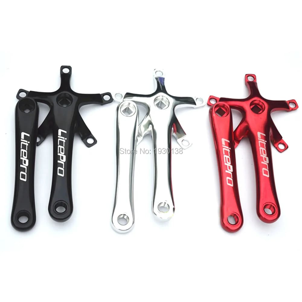 Litepro Single speed BMX ruota di Catena In Lega di Alluminio Manovella ruota catena 170 millimetri BCD130 piazza cono pieghevole bike Crank set