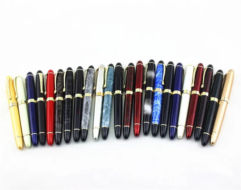 JINHAO X450 Classics 1.0 / 0.5 MM Nib Metal Fountain Pen luxury school Office Stationery luxury Writing Cute pens gift