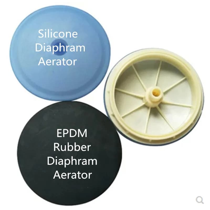 Membrana EPDM Aerazione microporosa Membrana in gomma siliconica Diffusione d'aria per il trattamento delle acque reflue