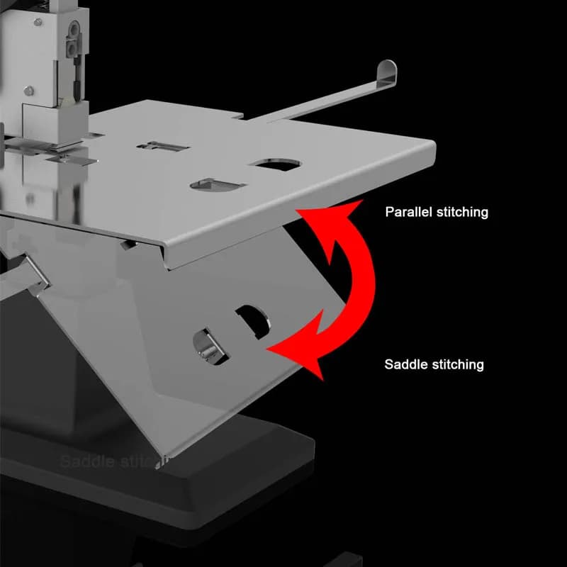 Cucitrice manuale Cucitura a sella e cucitura parallela Cucitrice per libri di testo 2 in 1 Spessore di rilegatura 60 fogli SH-04 Alta qualità