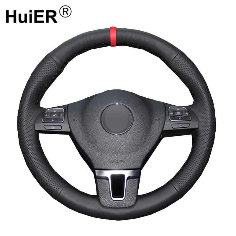 Car Seat Cover Volant Found Steering Wheel for Volkswagen VW Gol Tiguan Passat B7 Passat CC Touran Jetta Mk6 Non-slip
