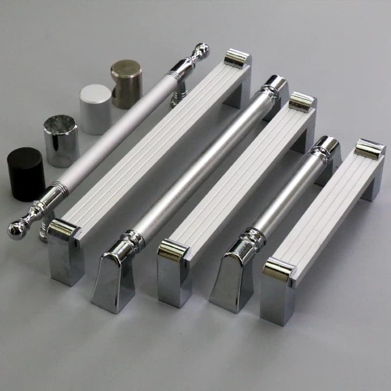 Maniglia per cassetto in alluminio, maniglia per porta di armadietto da cucina, maniglia per porta di armadio