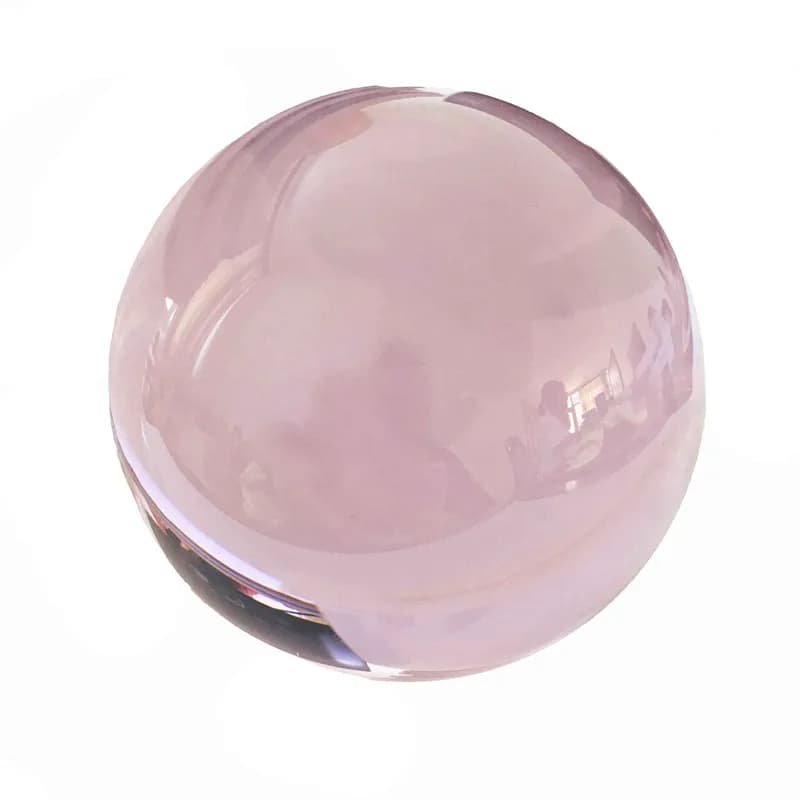 60 millimetri Bella Decorazione Della Casa Mixcolor Vetro Sfera Magica FengShui Rosa Sfera di Cristallo & Globo Fermacarte Di Cristallo Sfera