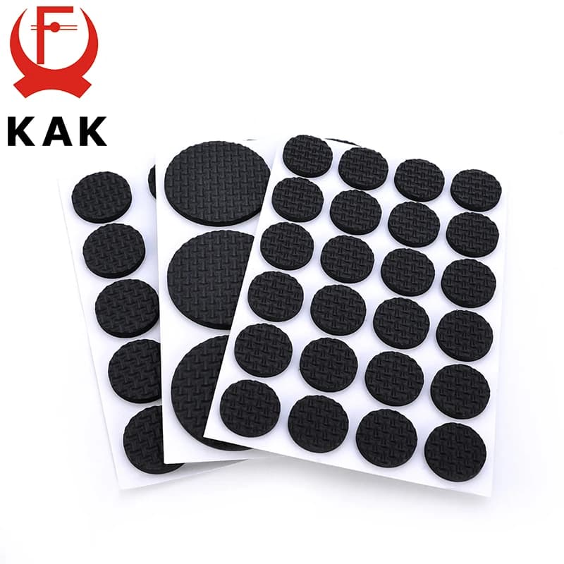 KAK 1-24PCS Auto Adesivo Mobili Gamba Piedi Tappeto Feltro Pad Antiscivolo Zerbino Paraurti Ammortizzatore Per Sedia Tavolo Protezione Hardware