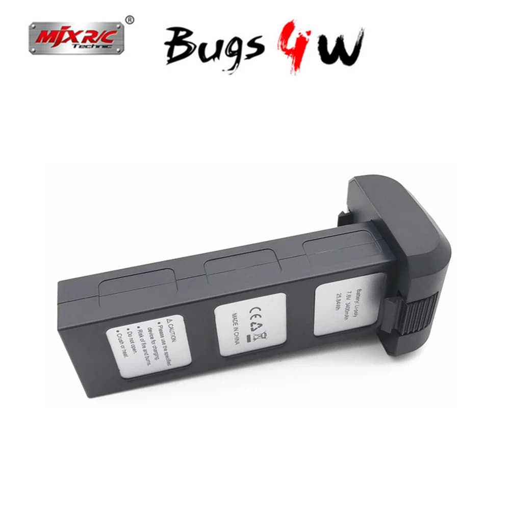 Originale Mjx Bugs 4W B4W Parti di 7.6v 3400 Mah Li-po Batteria Per Mjx B4W Accessori Brushless gps Rc Drone Pezzi di Ricambio Batteria