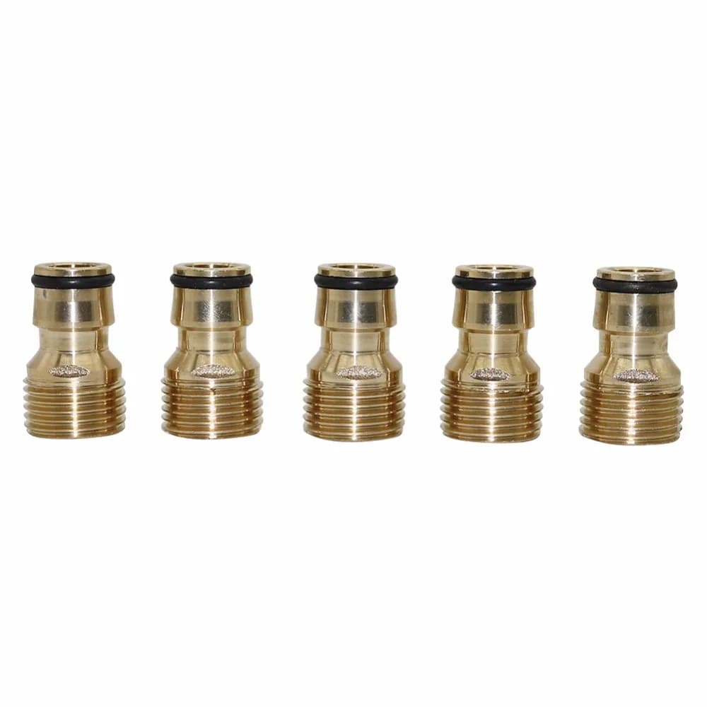 2 pz 1/2 "filettatura maschio rame connettori rapidi giunti lavaggio auto raccordi per tubi giardino di casa Homebrew irrigazione strumento di irrigazione