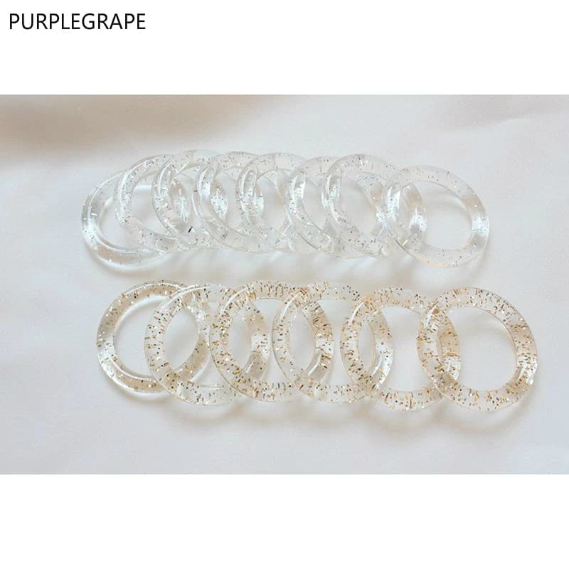 PURPLEGRAPE Giappone e Corea Del Sud geometrica rotonda acido acetico materiale FAI DA TE orecchini fatti a mano accessori del pendente di un pacchetto di 8