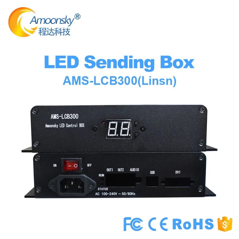 Linsn novastar scatola di invio a led LCB300 supporta ts802d msd300 s2 scheda di invio per display video a parete a led per interni ed esterni