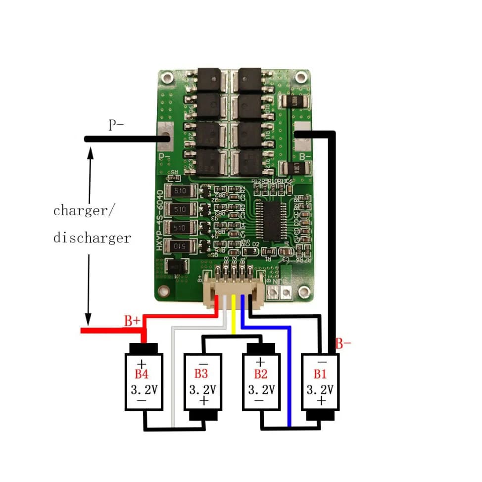 4 S 12 V 18A LiFePO4 bordo di protezione della batteria Al Litio ferro fosfato BMS con Equilibrio 32650 batterie 20A limite di corrente nuovo