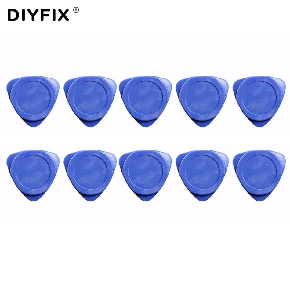 DIYFIX 10 PCS Strumenti di apertura del telefono Plettri per chitarra in plastica Apriscatole per iPhone iPad Tablet PC Smontare Kit di strumenti di riparazione