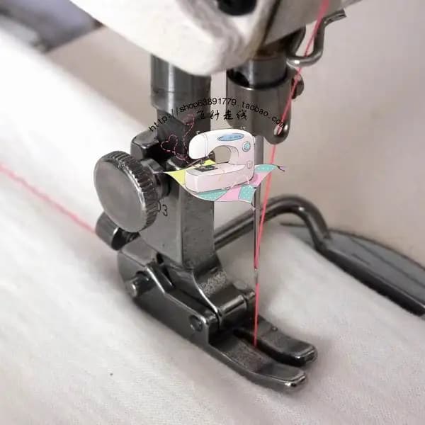 2 pezzi piedino per macchina da cucire industriale auto piatta con cucitura dritta piedino mobile allineato a destra piedino in acciaio pieno