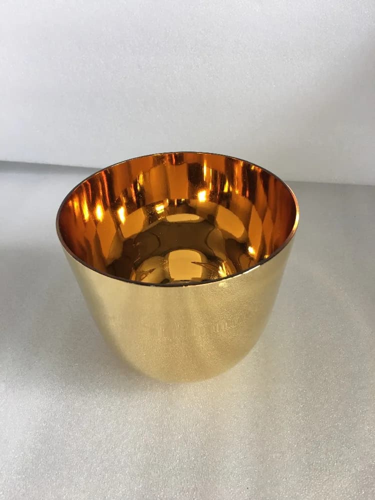 24k gold 3rd octave 432hz perfect musical note E note Solar Plexus chakra or F note Heart chakra crystal singing bowl about 7.5"
