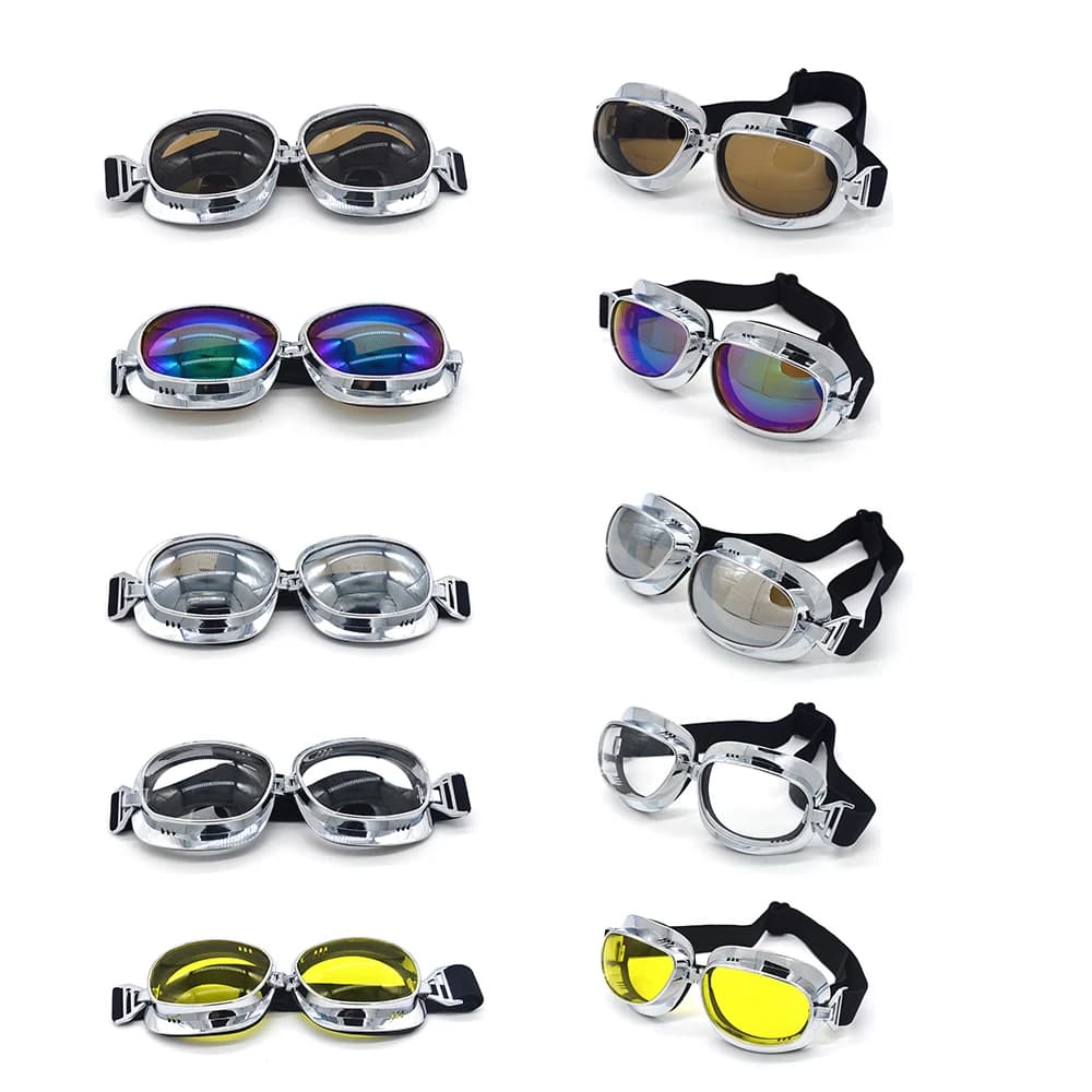 Mooreaxe Occhiali da moto Occhiali Retro Pilot Steampunk Jet Casco Occhiali Maschera Ciclismo Oculos Gafas Occhiali vintage