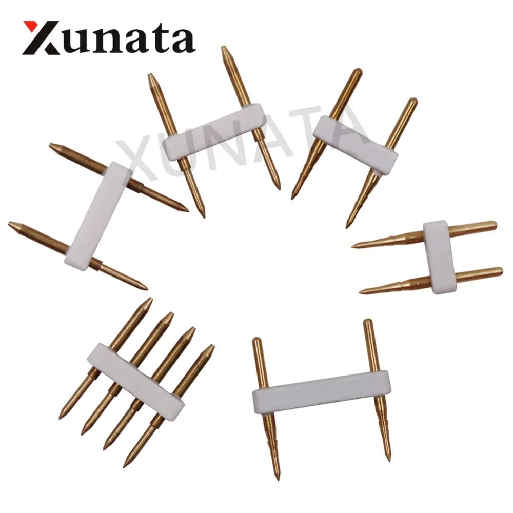 5 connettori a 2 pin / 4 pin Consiglia accessori Perni in rame Striscia LED RGB 110 V 220 V monocolore