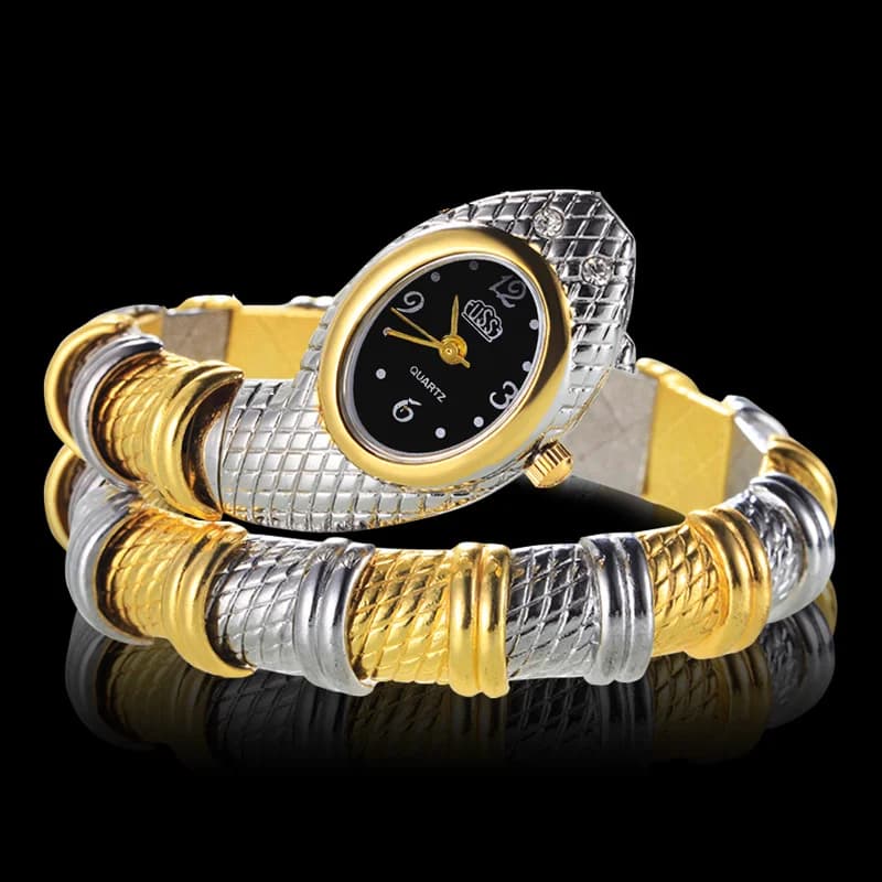Orologio da donna serpente Orologio da donna in oro di lusso Bracciale al quarzo Orologi da donna di moda Orologio reloj mujer montre femme relogio