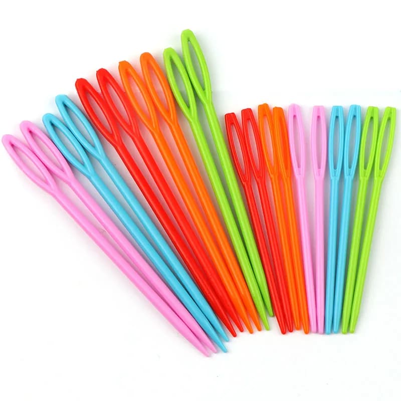 Colore della miscela Colorato 1 Set 20 Pz Ferri da maglia in plastica Strumenti per cucire Cucito Maglieria Artigianale 7 cm e 9 cm Vendita calda
