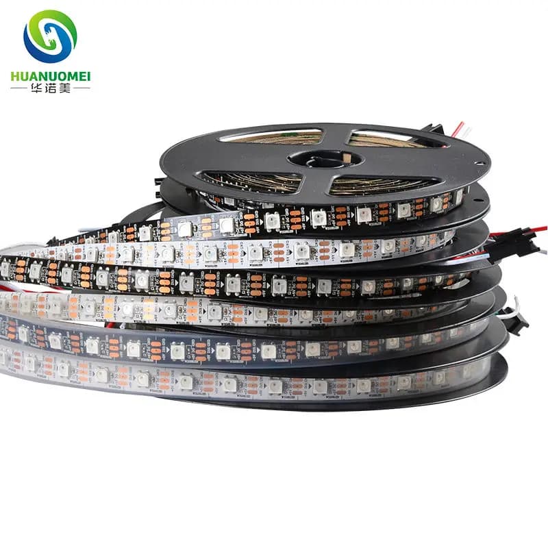 96 LED/m SK6812 Pixel RGB LED Strip Light DC5V 5050 SMD for Arduino Digital TV Black PCB IP20 IP65 IP67