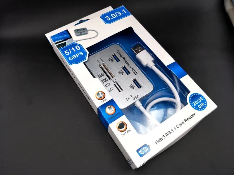 3 porta di Alluminio USB 3.0 Hub MS SD M2 Adattatore Lettore di Schede di Memoria di TF Multi-In-1