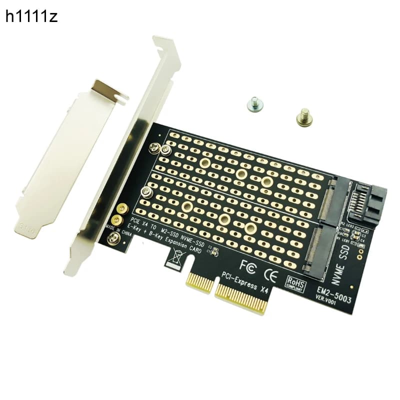 M.2 NVMe SSD NGFF PCIE X4 Adattatore M Tasto B Chiave A Doppia Scheda di Interfaccia di Supporto PCI Express 3.0 2230 2242 2260 2280 Dimensioni M2 SSD NUOVO