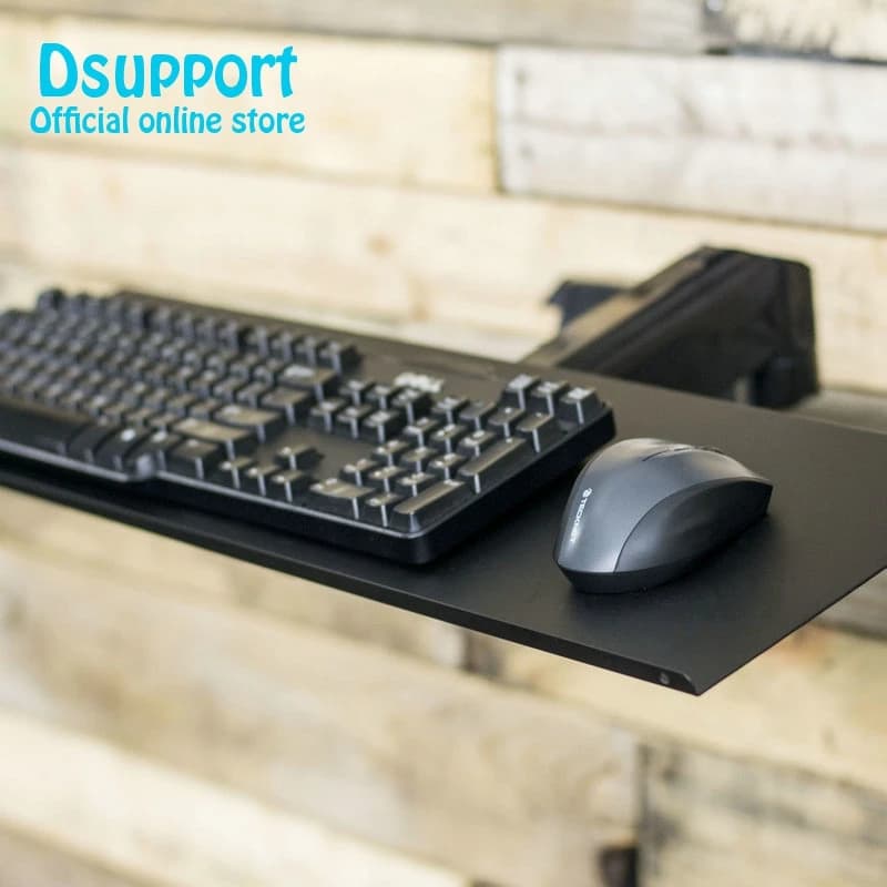 Keyboard Tray with VESA Mounting Hole 100x100mm for DIY Stand Working Keyboard Holder fixed with Monitor Holder Arm