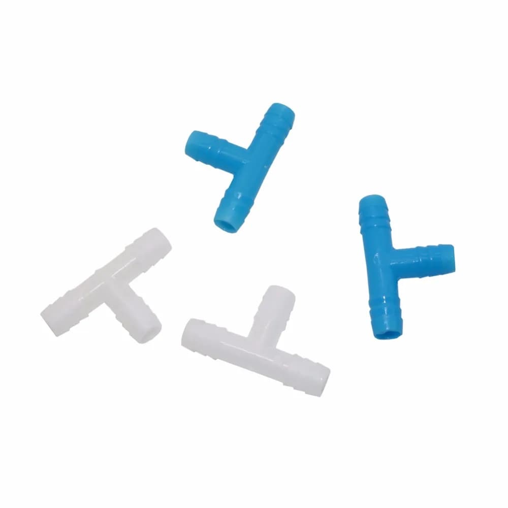 50 pezzi di parti di sistemi di irrigazione con connettore a T spinato da 8 mm per tubo da 8 mm del sistema di irrigazione da giardino gree house