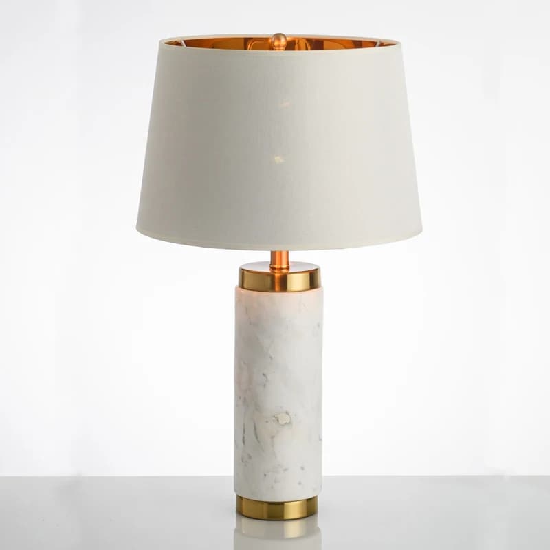 Americano minimalista creativo soggiorno camera da letto lampada da tavolo tessuto di marmo designer studio apparecchi caldi lobby luci da scrivania dell'hotel