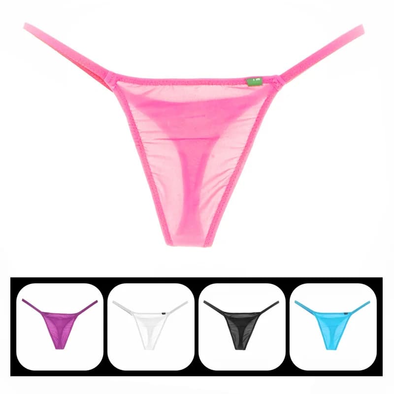 2019 hot Nuovi Uomini di Biancheria Intima degli uomini Gay Perizoma Sexy di Nylon Mutande da Uomo Abbigliamento Biancheria Intima G-Stringhe Latex