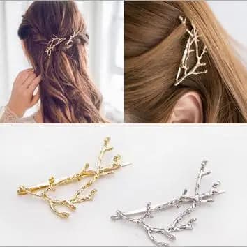 Eleganti forcine per capelli con ramo di un albero in metallo per mollette da donna Copricapo femminile Accessori per capelli in lega Fermaglio per capelli Nuovo