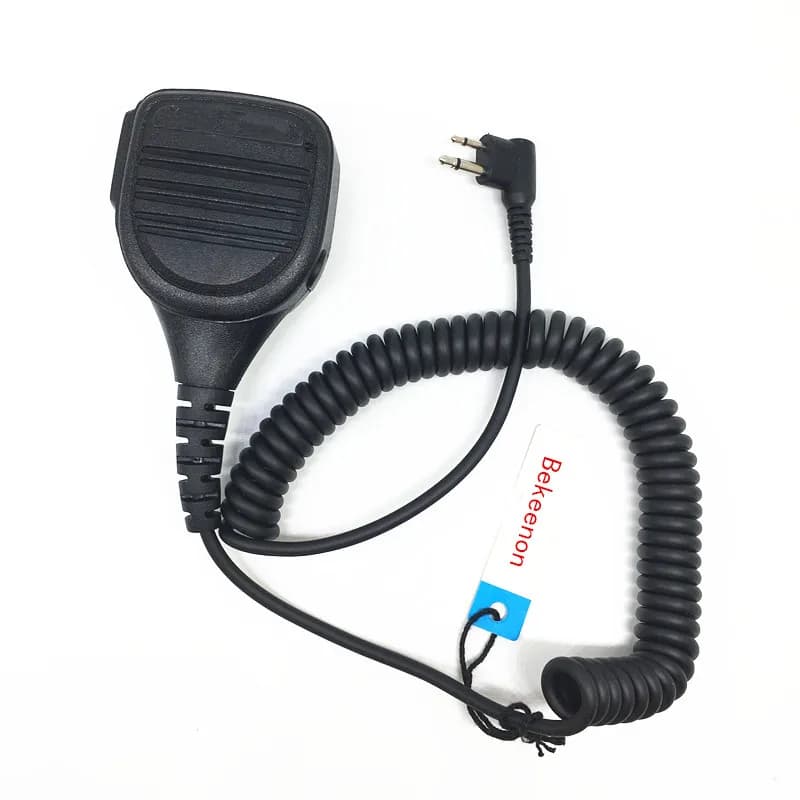 5X Handfree mic altoparlante M spina 2pin per motorola cp140 cp040 cp150 ep450 gp3188 gp88s gp300 ecc walkie talkie con jack da 3.5mm