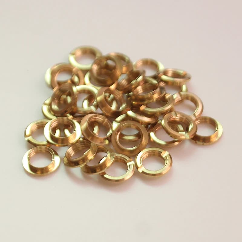 50pcs Brass Countersunk Nut 12mm Clock Movement Accessory DIY Wall Clock Hand Fixing Nut Quartz Clock Repair Hardware Parts