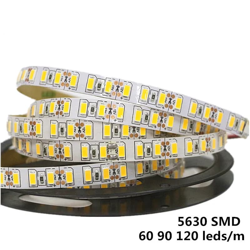 DC 12V Super Bright SMD 5630 5730 Luci IP20 Nastro flessibile Lampada a corda Led Strip Light 60leds/m 90leds/m 120leds/m