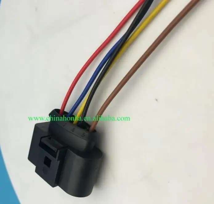 Free Shipping 5pin 2.8 4D0 973 725 waterproof plug ignition coil wiring connector 4D0973725