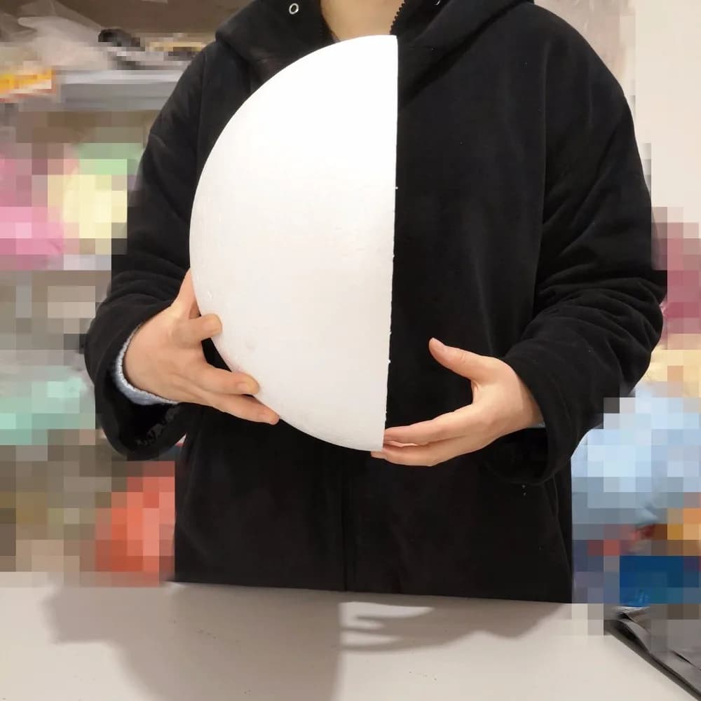 30 cm/11.81 inch/300 mm semicircular solid polystyrene ball for handcrafted Christmas children's painted balls do you 11.81 inch/300 mm