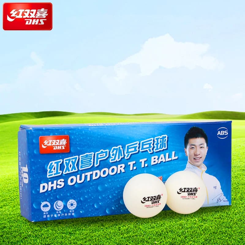 DHS Outdoor pallina da Ping Pong nuove prestazioni stabili in tutte le stagioni ABS cucito D40 + palline palline da Ping Pong in plastica