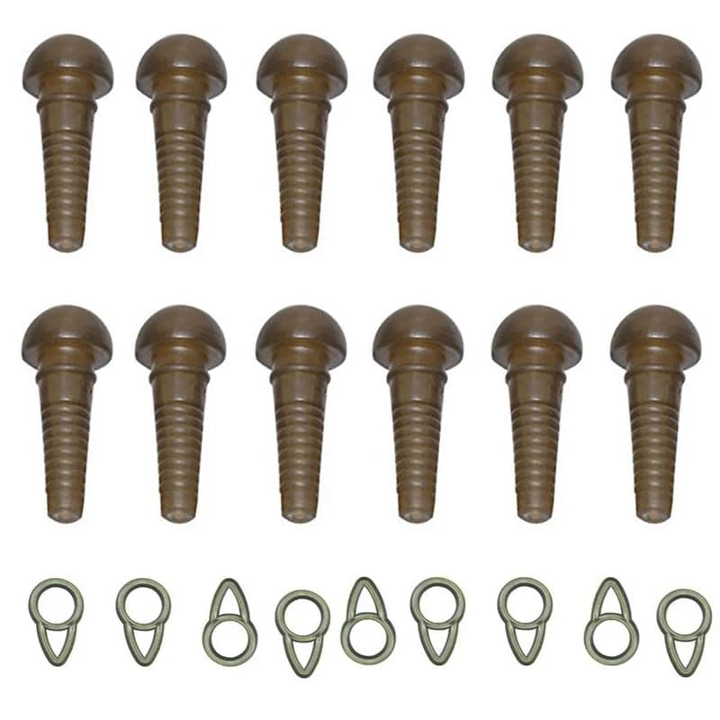 30Pcs Carp Fishing Safety Sleeves Run Rings Safety Lead Clips Fishing Tackle Terminal Rigs Fishing Accessories