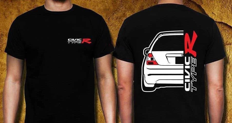2019 Vendita calda 100% cotone Appassionati di auto classiche giapponesi Civic EP3 Type R T-SHIRT (vista posteriore) Maglietta