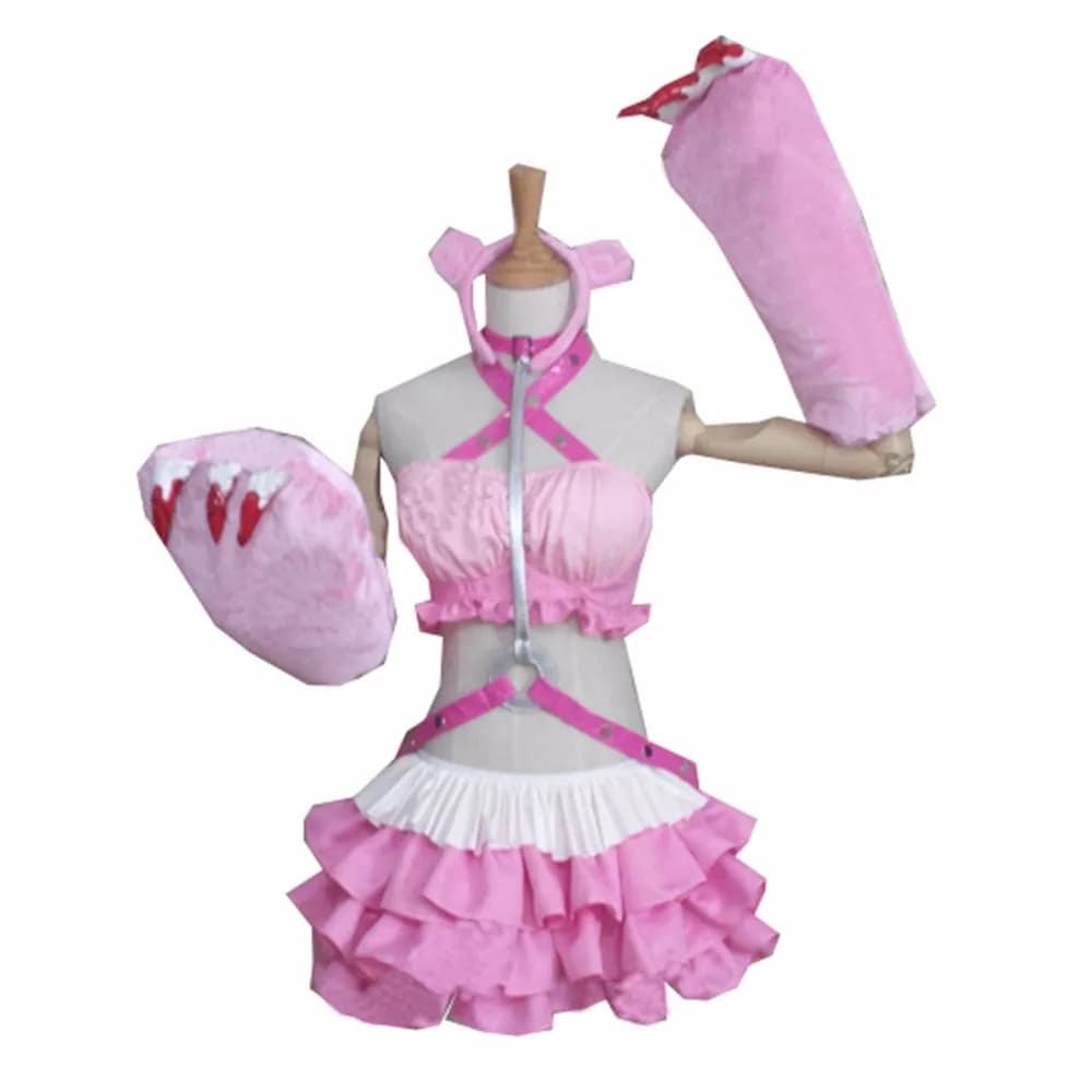 2025 Anime Super Sonic Abito cosplay rosa Super Sonico Lolita Costume COS di Halloween