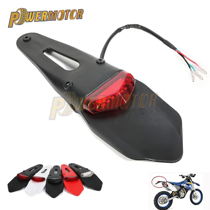 Per Husqvarna TE 300 250 luce freno posteriore segnale di arresto parafango fari Dirt Bike Tail Suzuki RMZ 450 DRZ accessori moto