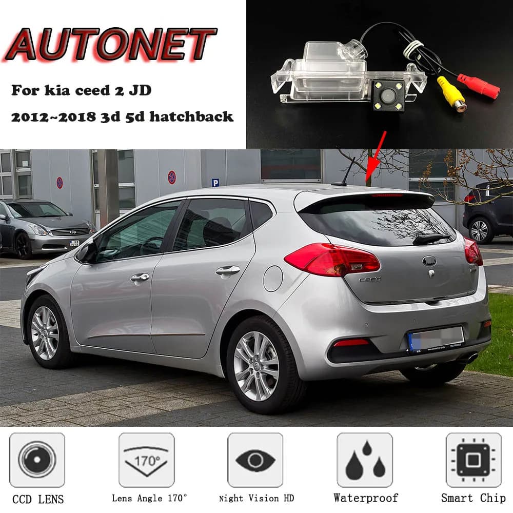 AUTONET di Backup macchina fotografica di Retrovisione Per kia ceed 2 JD 2012 ~ 2018 3d 5d hatchback Visione Notturna/licenza di targa della macchina fotografica/Macchina Fotografica di parcheggio