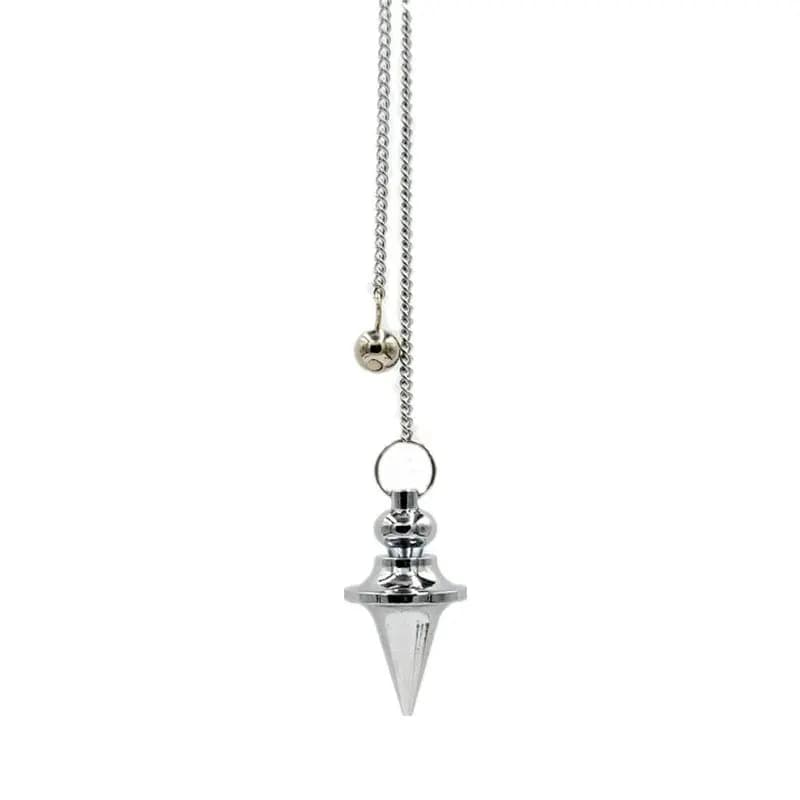 Equilibrio reiki pendolo In Pietra Naturale Amuleto di Guarigione Piramide spirituale Cono Circolare pendoli per rabdomanzia Pendenti E Ciondoli Chakra Gioielli