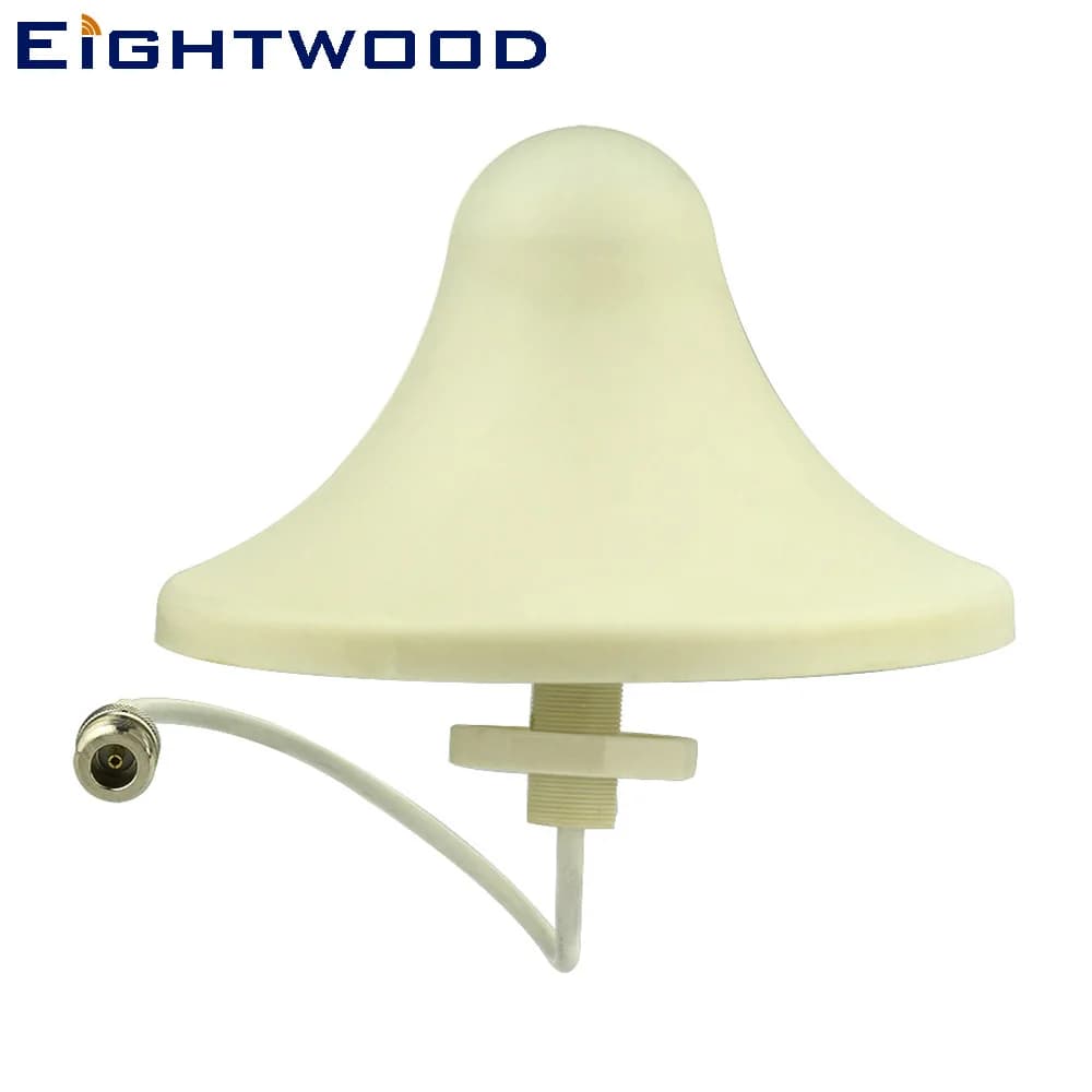 Eightwood 800-6000 MHz 5dbi WiFi Antenna per montaggio a soffitto GSM/GPRS/EDGE/UMTS/HSPA/CDMA/3G/WiFi Antenna con connettore N Jack femmina