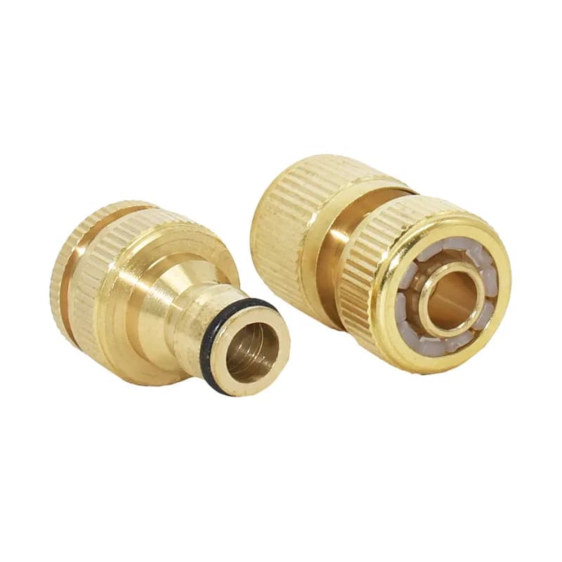 Quick Connector for Garden Brass Flexible Pipe 1/2 Connector Copper Flexible Garden Pipe Female Thread 1/2 3/4 Water Gun Connector 1set