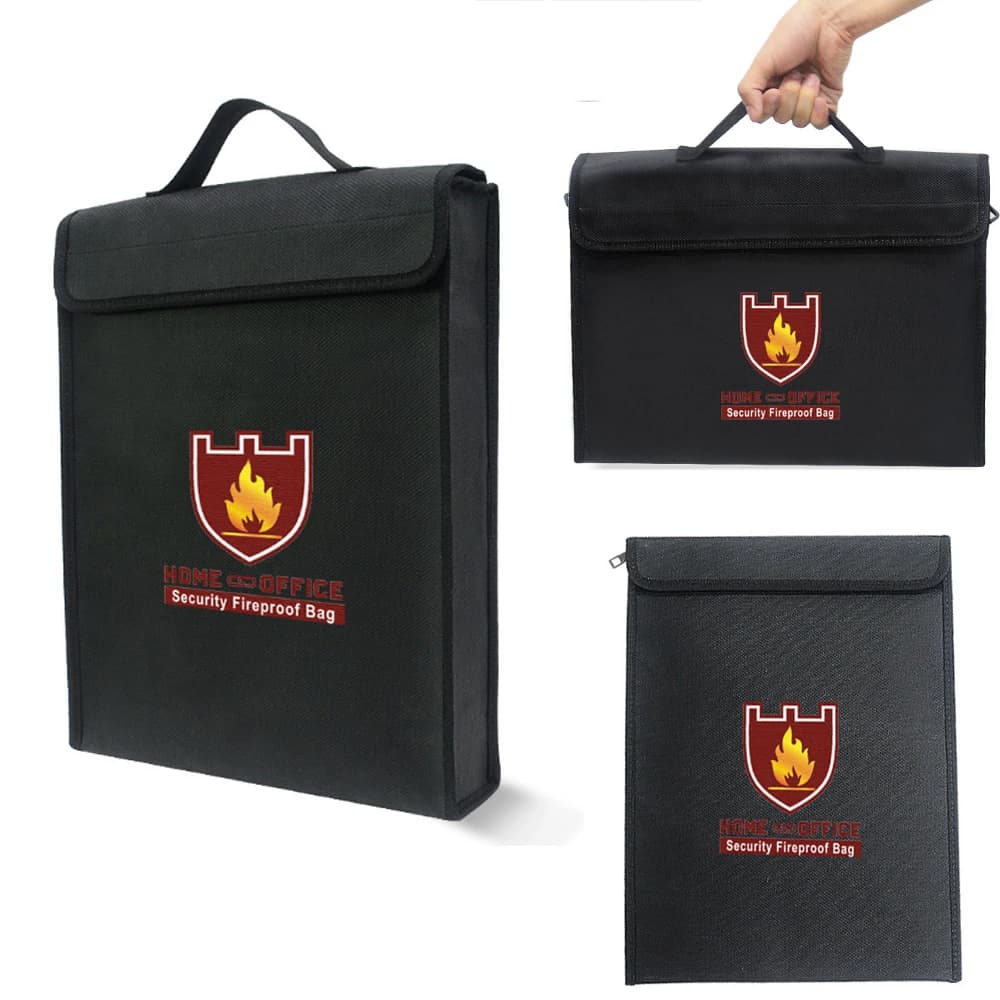 Fire retardant document holders bank card holders passport valuables Organizer Holder Safe Storage
