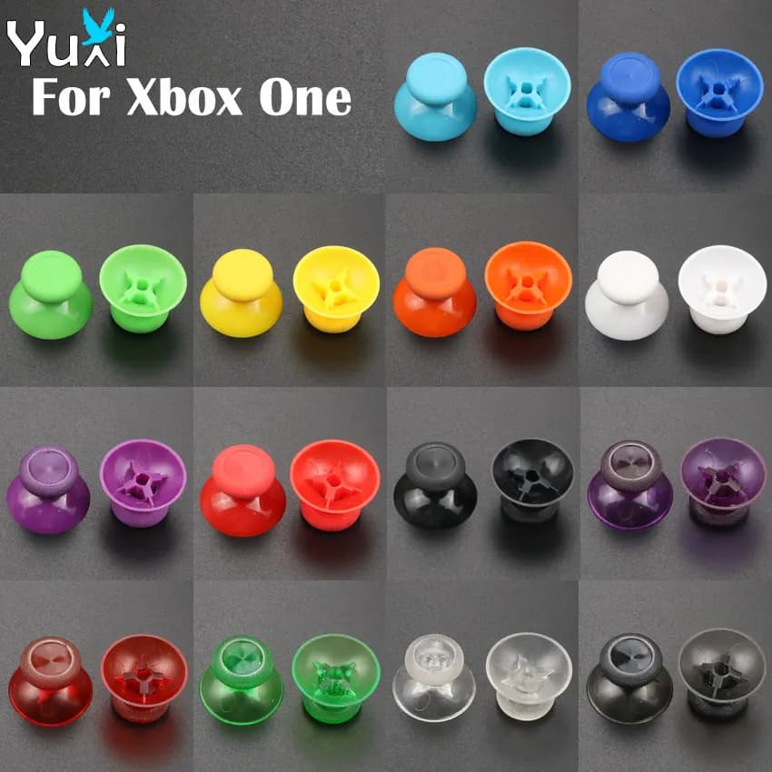 YuXi 2 pezzi 3D Joystick analogico Thumb Stick Grips Cap per Xbox One Gamepad Controller Thumbsticks