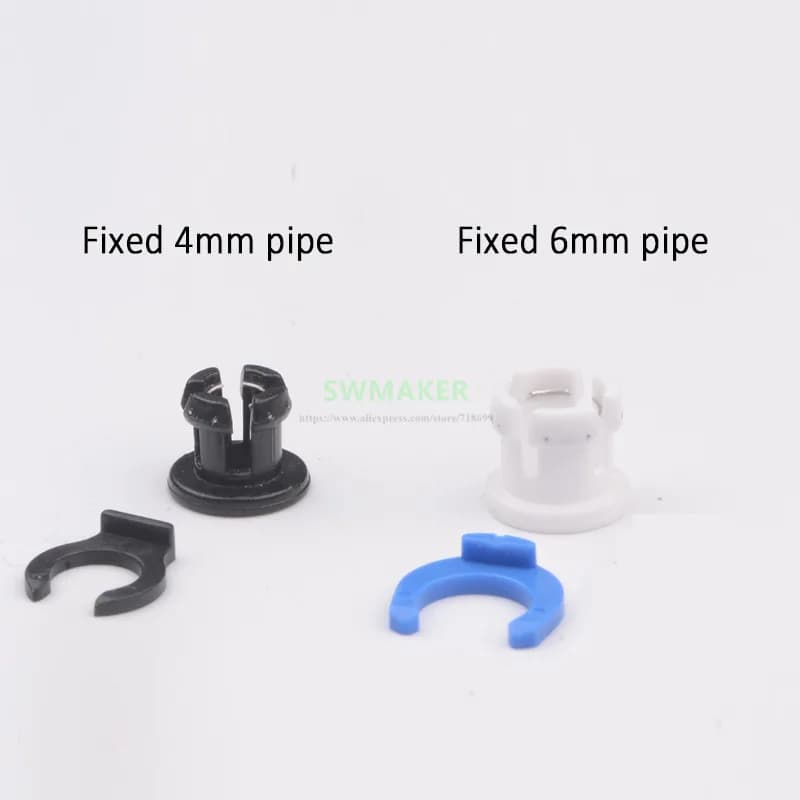 10 pcs Tubo di Accoppiamento Pinza bowden tubo morsetto + ferro di cavallo Morsetto Della Clip per 4 millimetri 6 millimetri tubo 3D parti della stampante