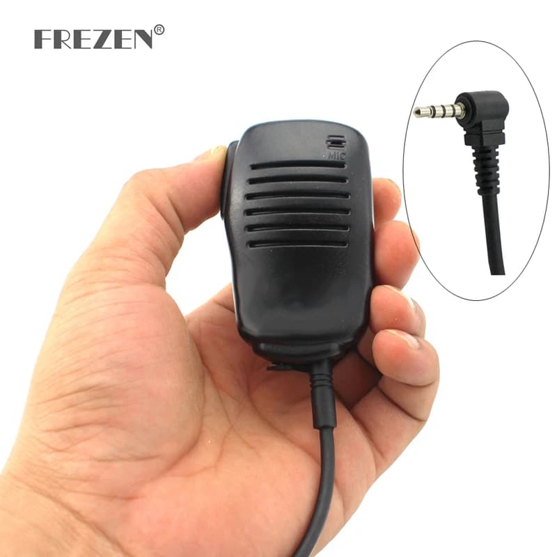 Mini Speaker Mic SM-25 Microfono PTT 1pin Per Il Walkie-Talkie Yaesu Vertex VX-1R 2R 3R 5R 150 160 180 210 /A Due Vie Radio 3.5 millimetri