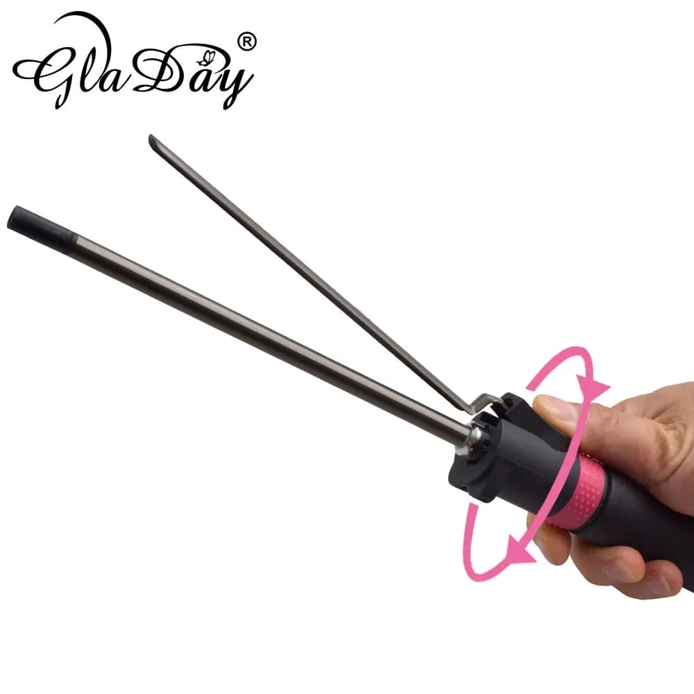 Professional 9mm Curling Iron Curling Ceramic Hair Bigodin Curling Box Curling Hair Bigodin Small Iron Hair Bigodin