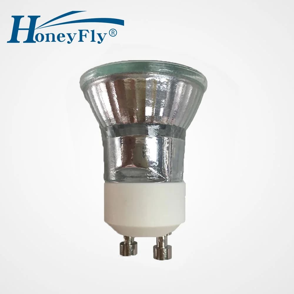 HoneyFly5pcs Dimmable Halogen Lamp MR11 GU10 35W +C(35mm)230V Mini Halogen Bulb SpotLight 3000K Clear Glass Indoor For Lava Lamp