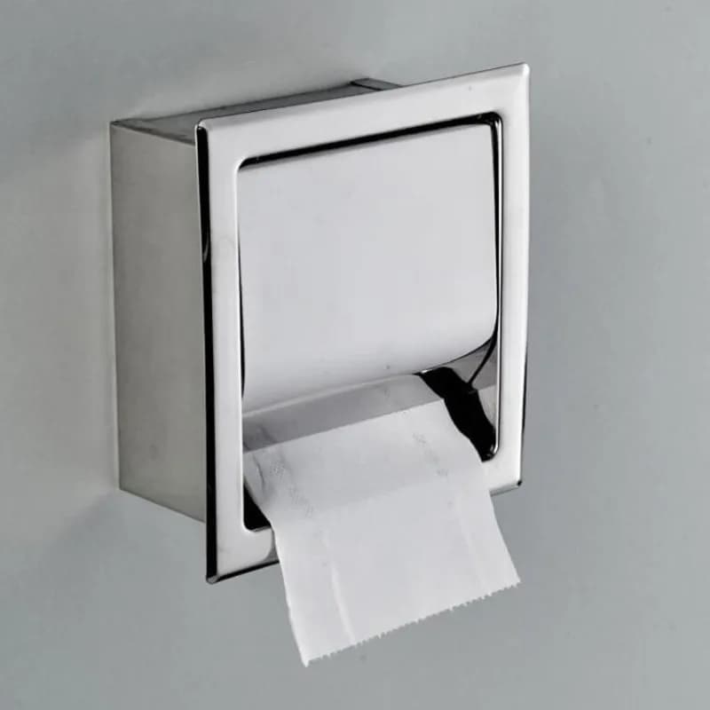 304 in acciaio inox A Scomparsa Installare Supporto di Carta Igienica Parete Interna Montato Bagno Del Tessuto Rotolo di Carta Cremagliera di Carta cassa di carta