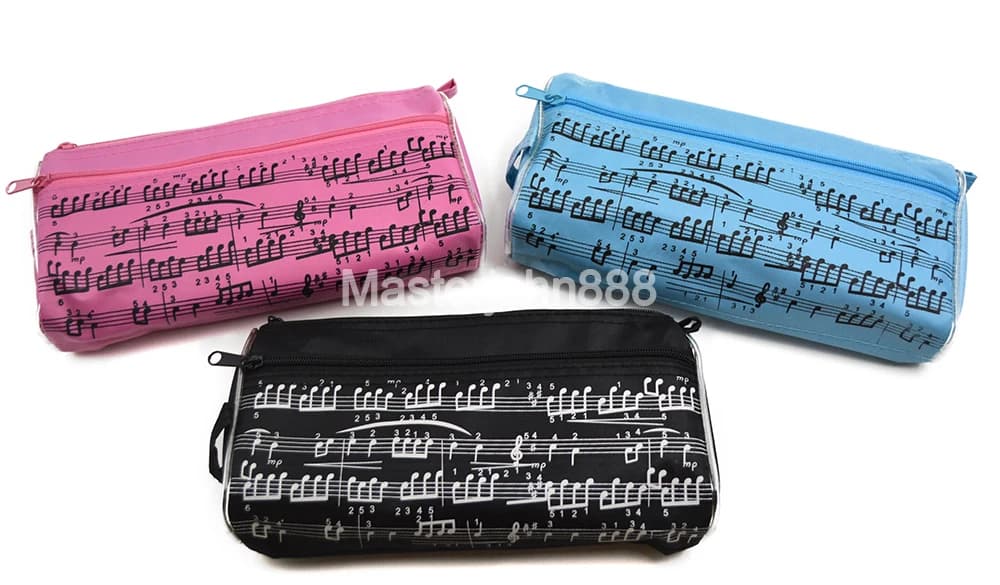 Argomento musicale Movimento pianoforte Nota musicale Astuccio per matite Penna Borsa Oxford per studente personale musicale Musicista Scrittore di canzoni Artista